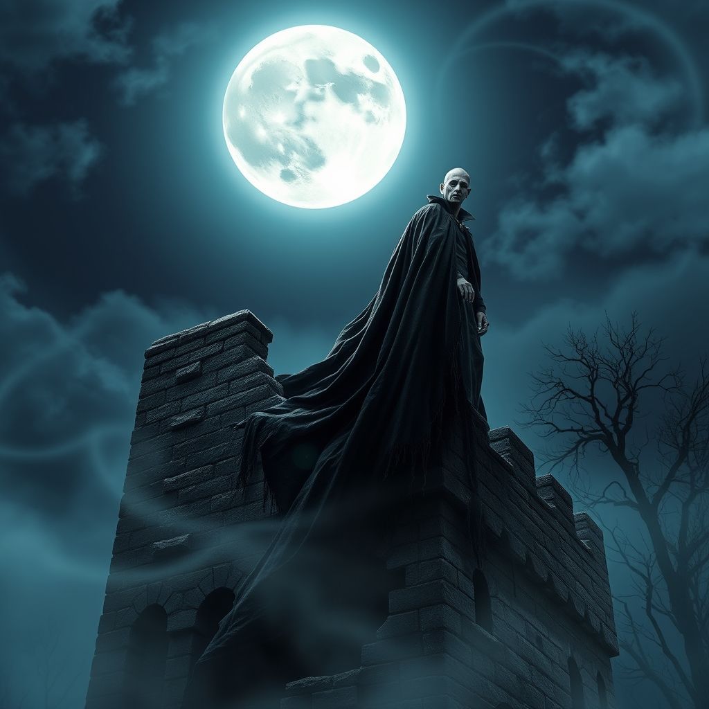 A brooding vampire lord