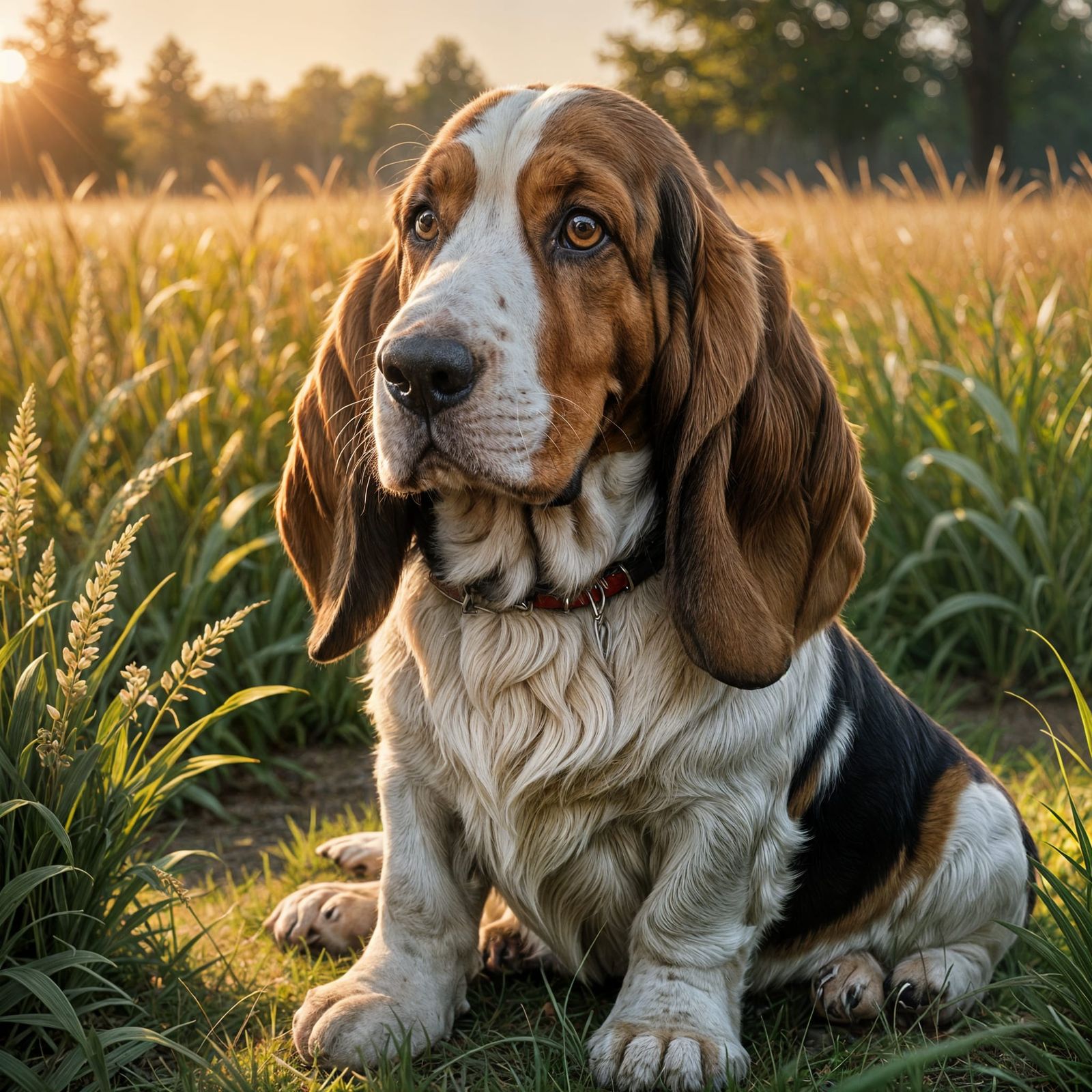 Basset hound  by @H