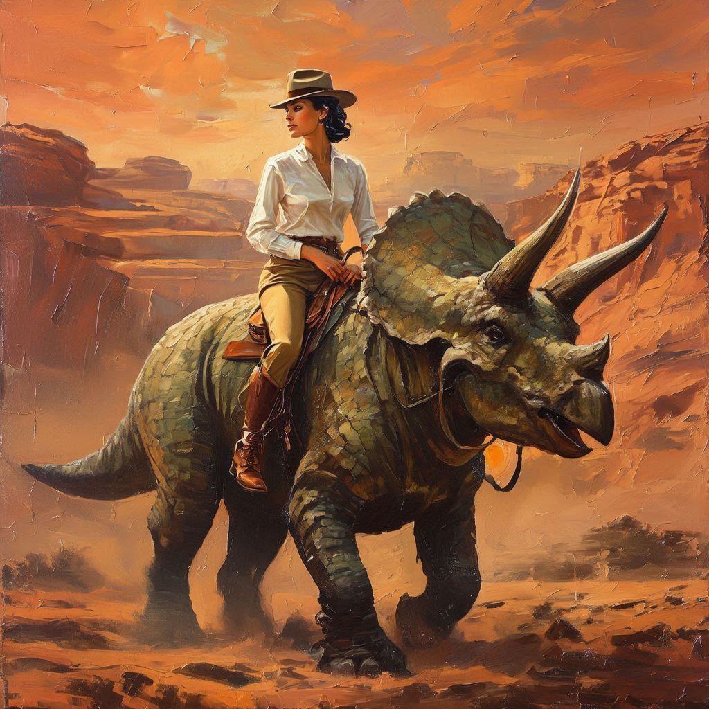 Just out riding her Trike.