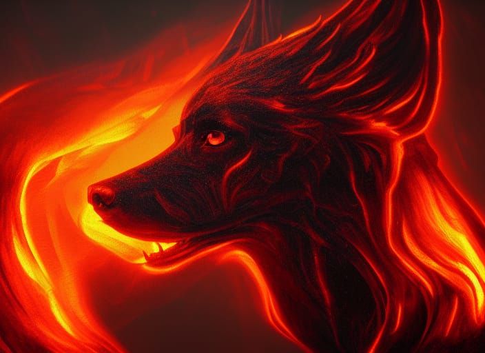 Hellhound - AI Generated Artwork - NightCafe Creator