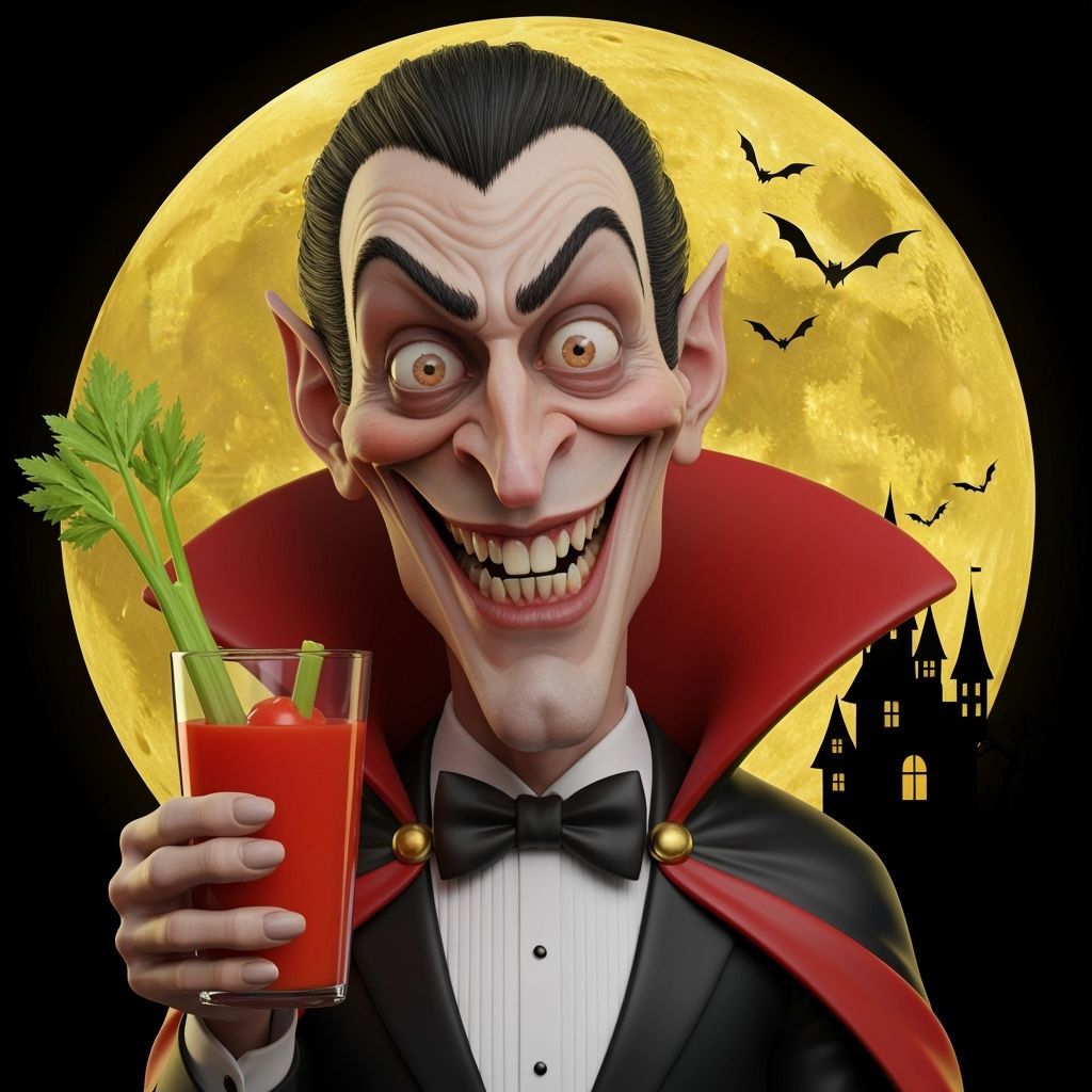 A caricature vampire  by @Neverland