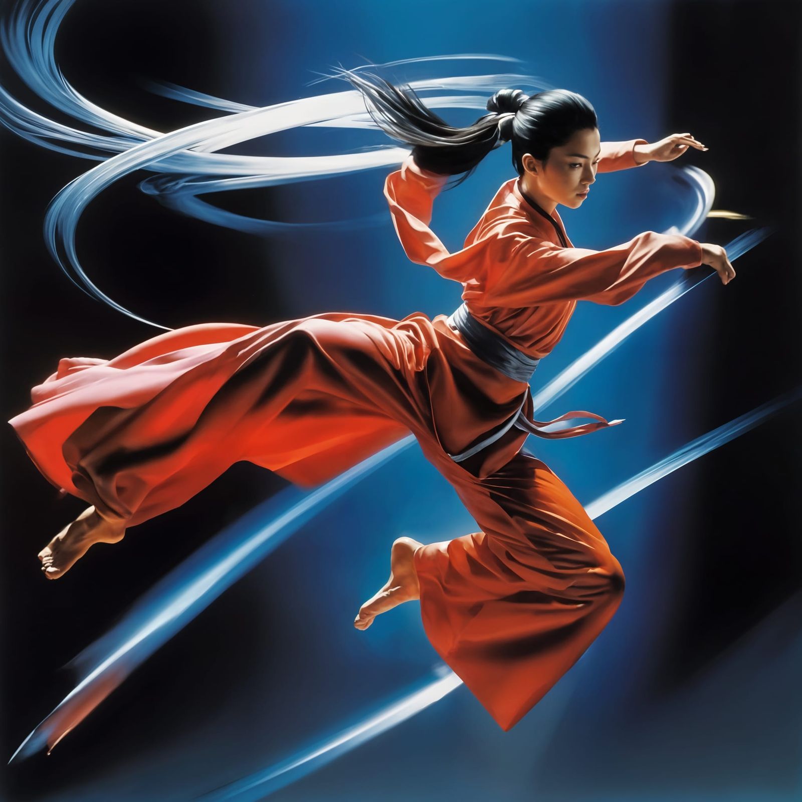 Floating spin kick  by @Shlucky