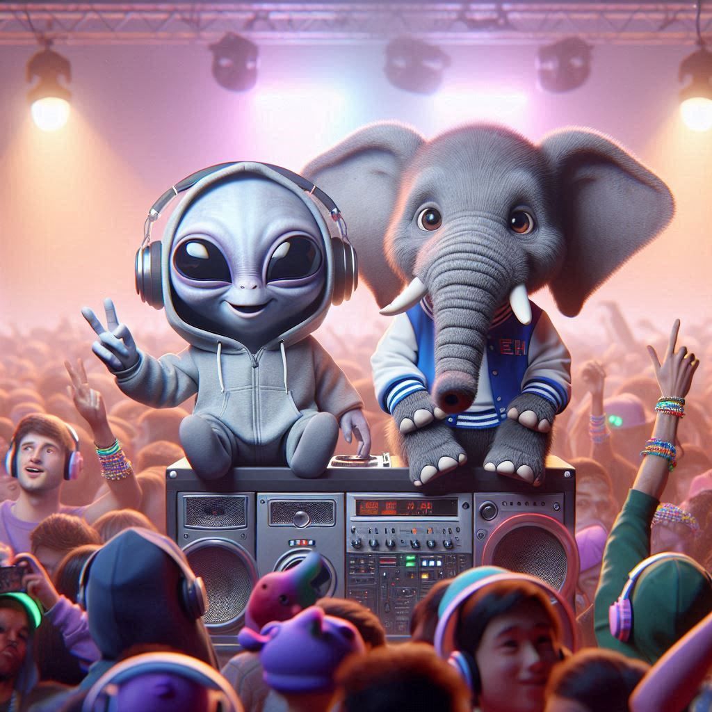 ALIEN. / ELEPHANT. / RAVE II.