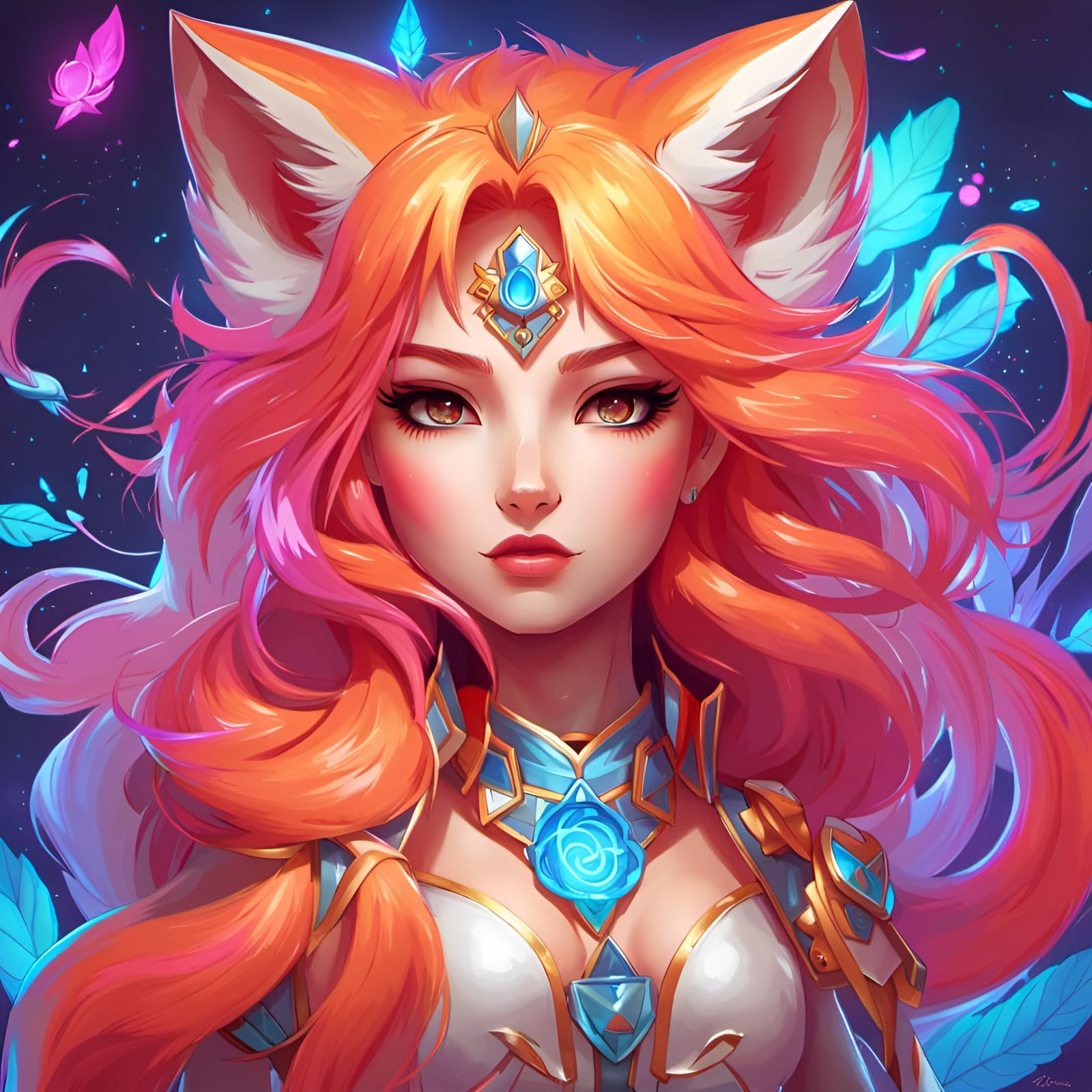 Angelic Kitsune Fox Goddess (SDXL 1.0) - AI Generated Artwork ...