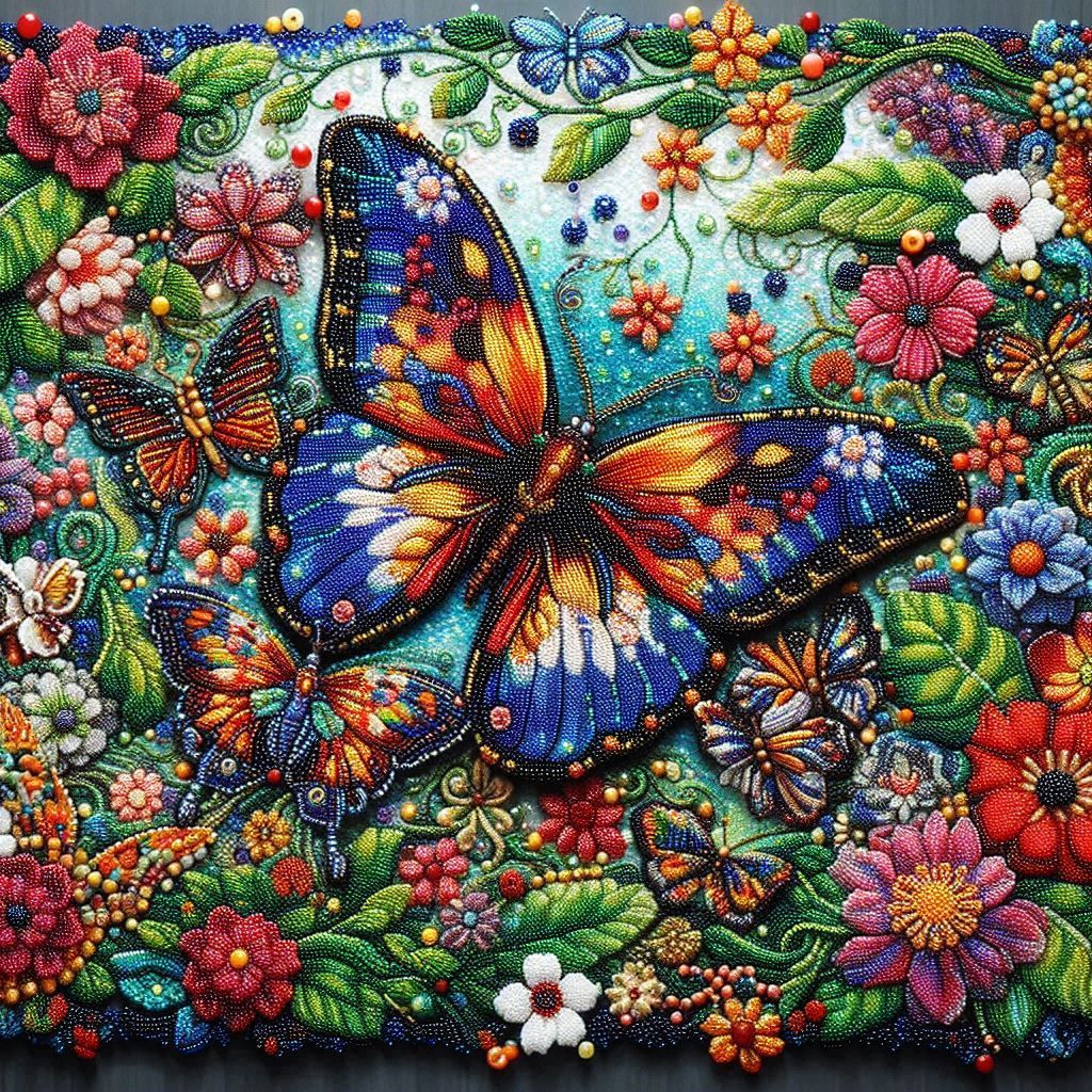 Beadwork Butterflies II