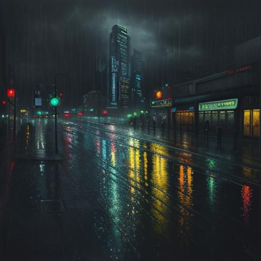 From the series “Rainy midnight”