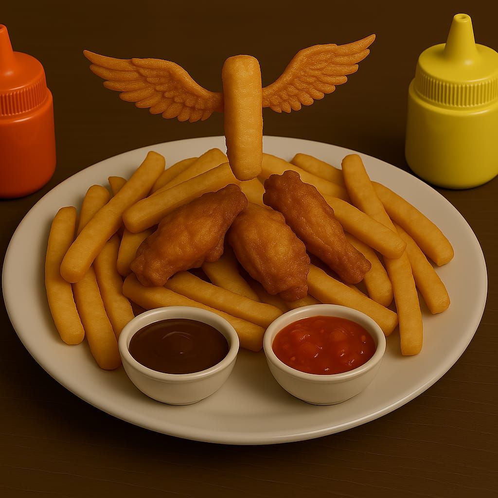 fries with wings