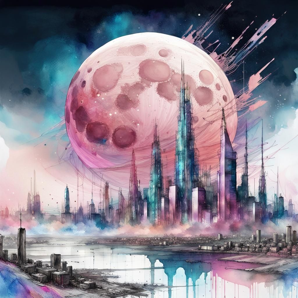 Futuristic City Skyline   by @Duke35