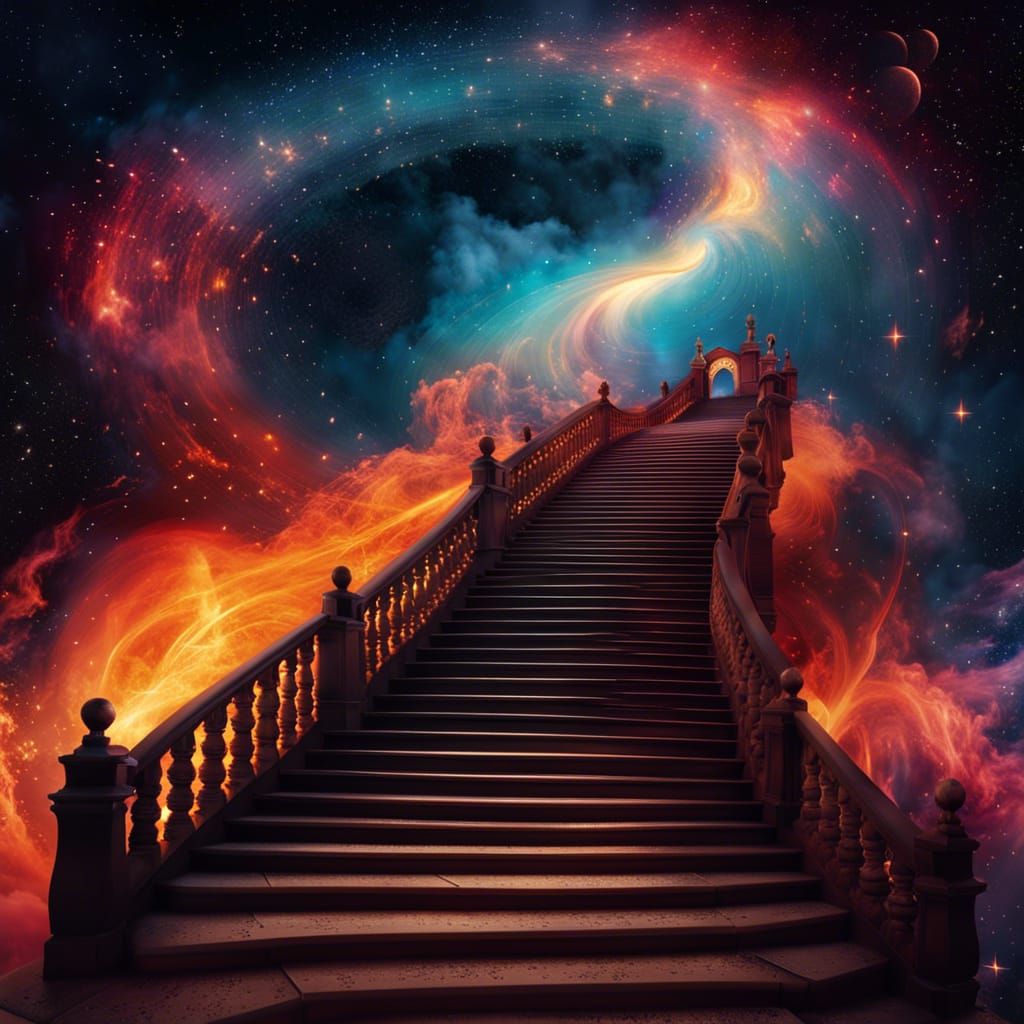 Stairway to heaven - AI Generated Artwork - NightCafe Creator