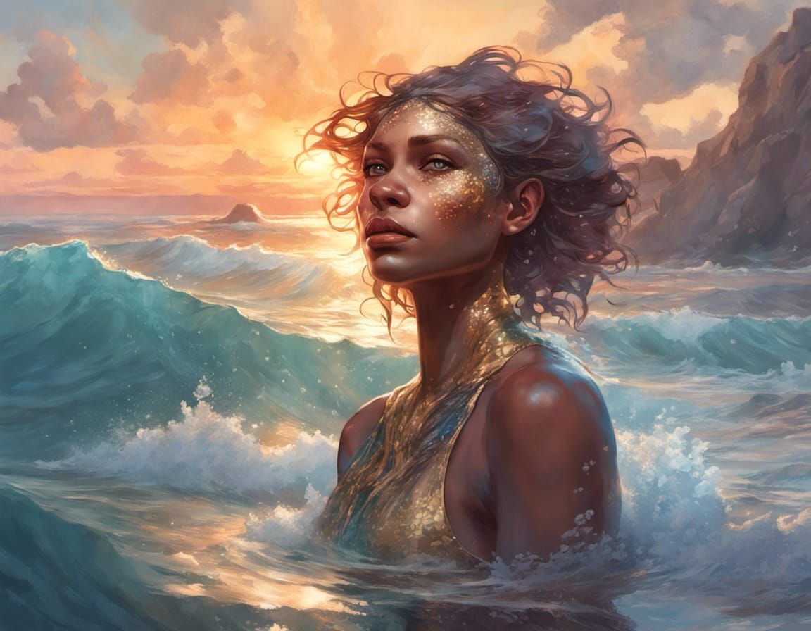 Glitter of ocean