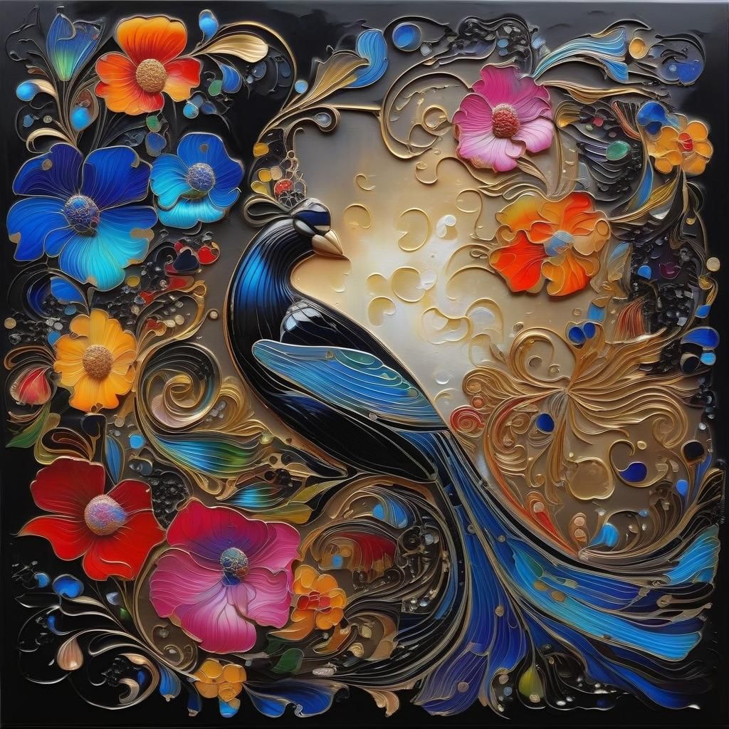 Dazzling Generative Art: Psychedelic Fractal Waves