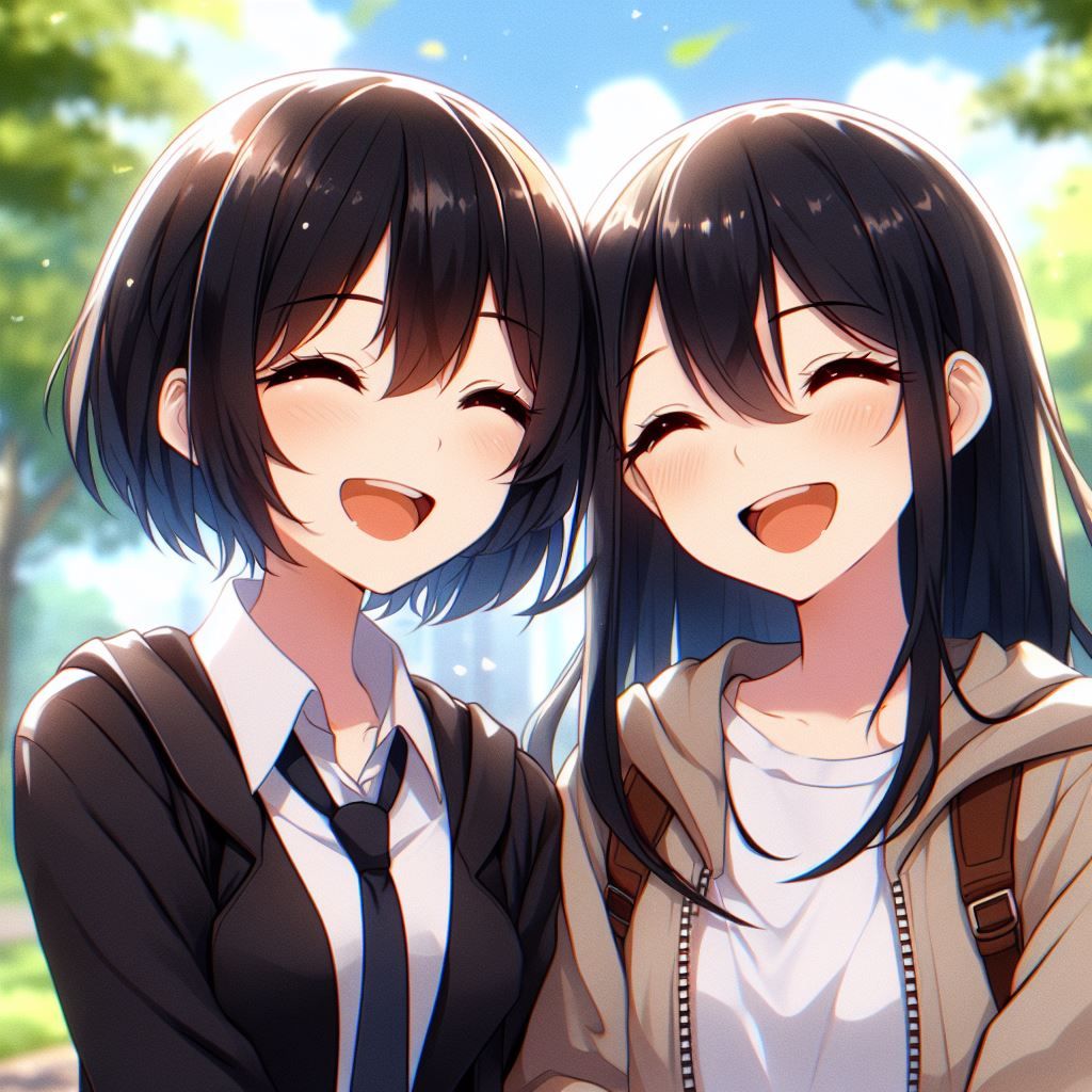 Moon and Pim in the park