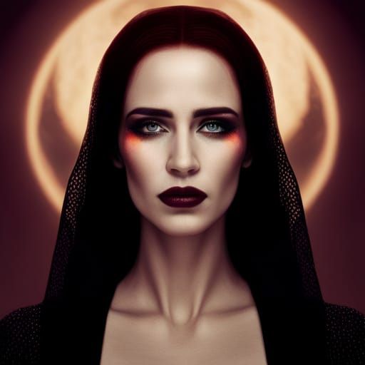 Blood Moon Witch - Ai Generated Artwork - Nightcafe Creator