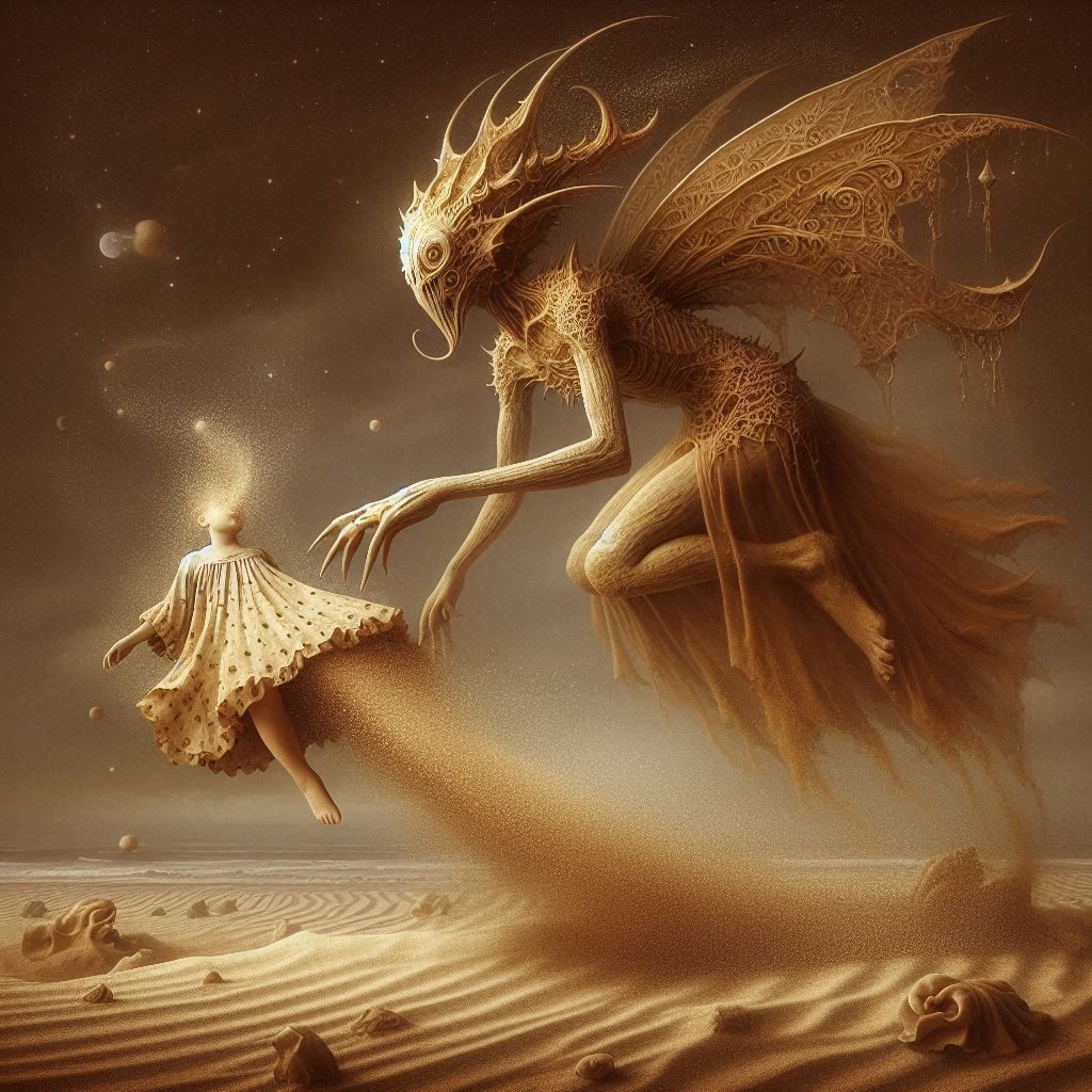 The wakeful children replenish the sands