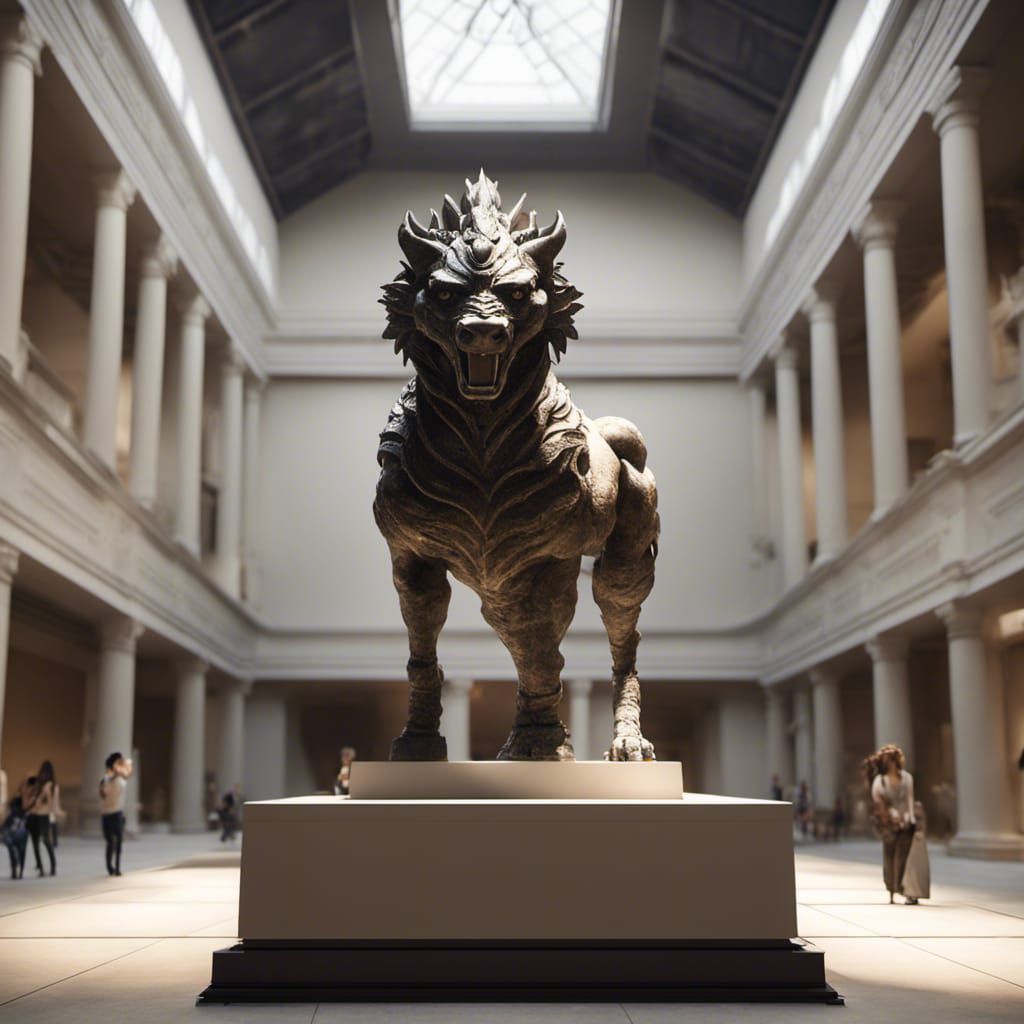 Statue mythical animal