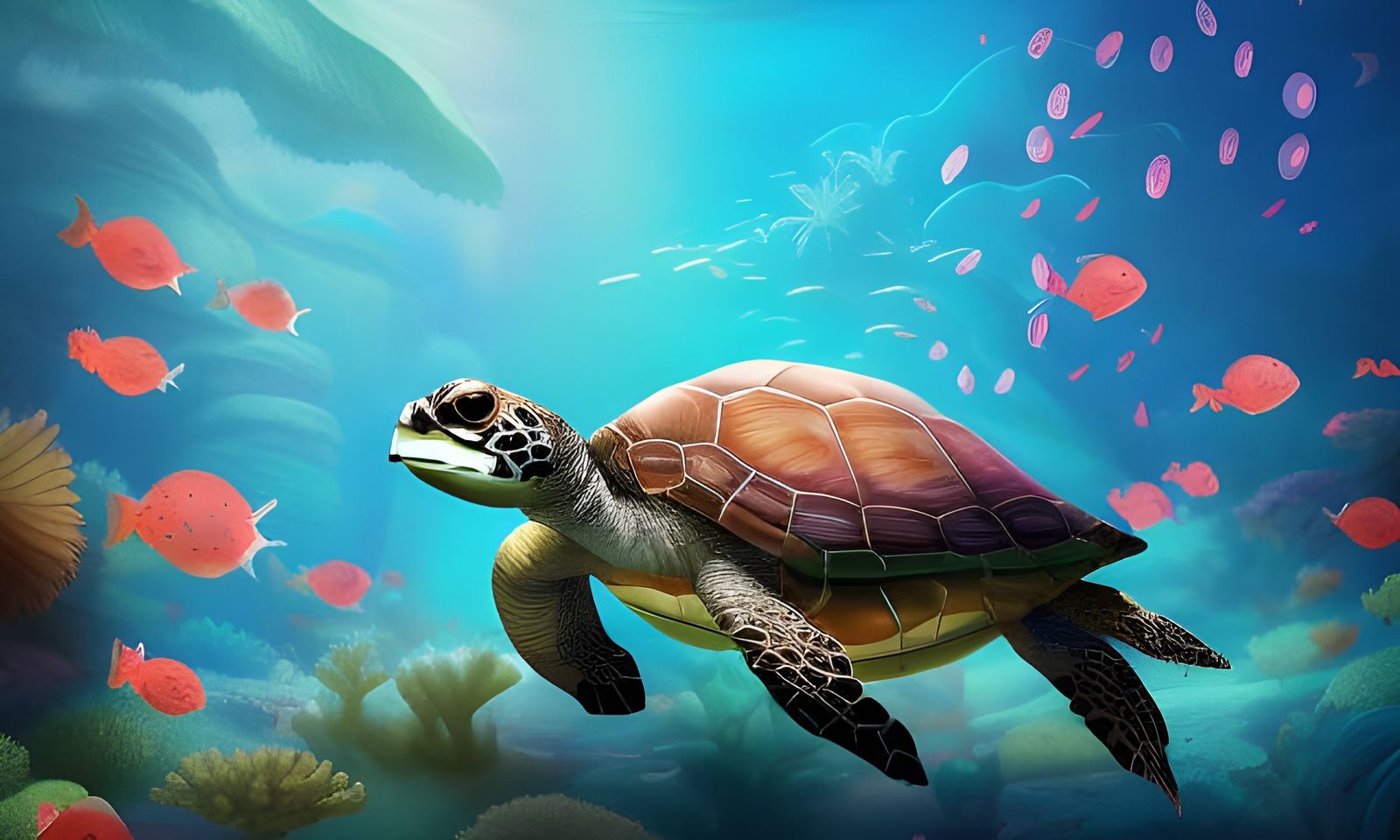 Cute Turtle - AI Generated Artwork - NightCafe Creator