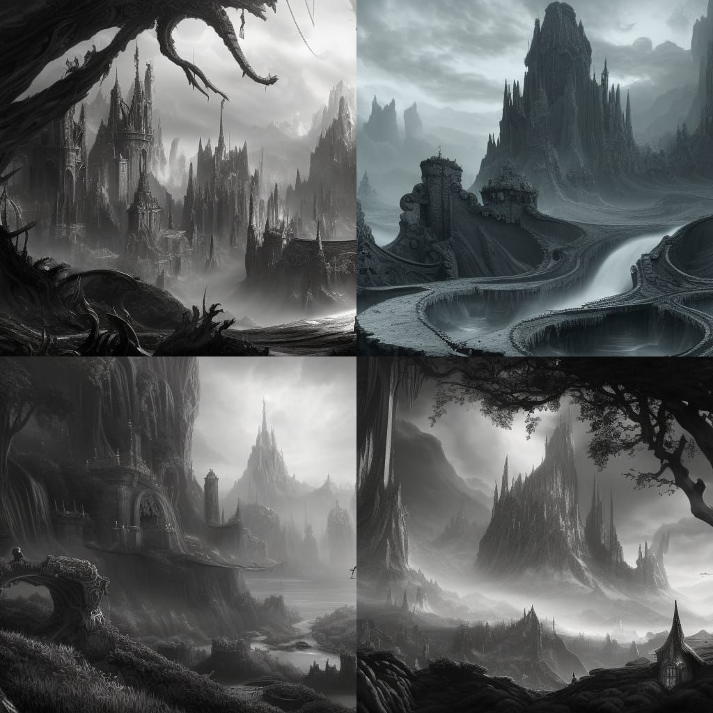 Black And White - Ai Generated Artwork - Nightcafe Creator