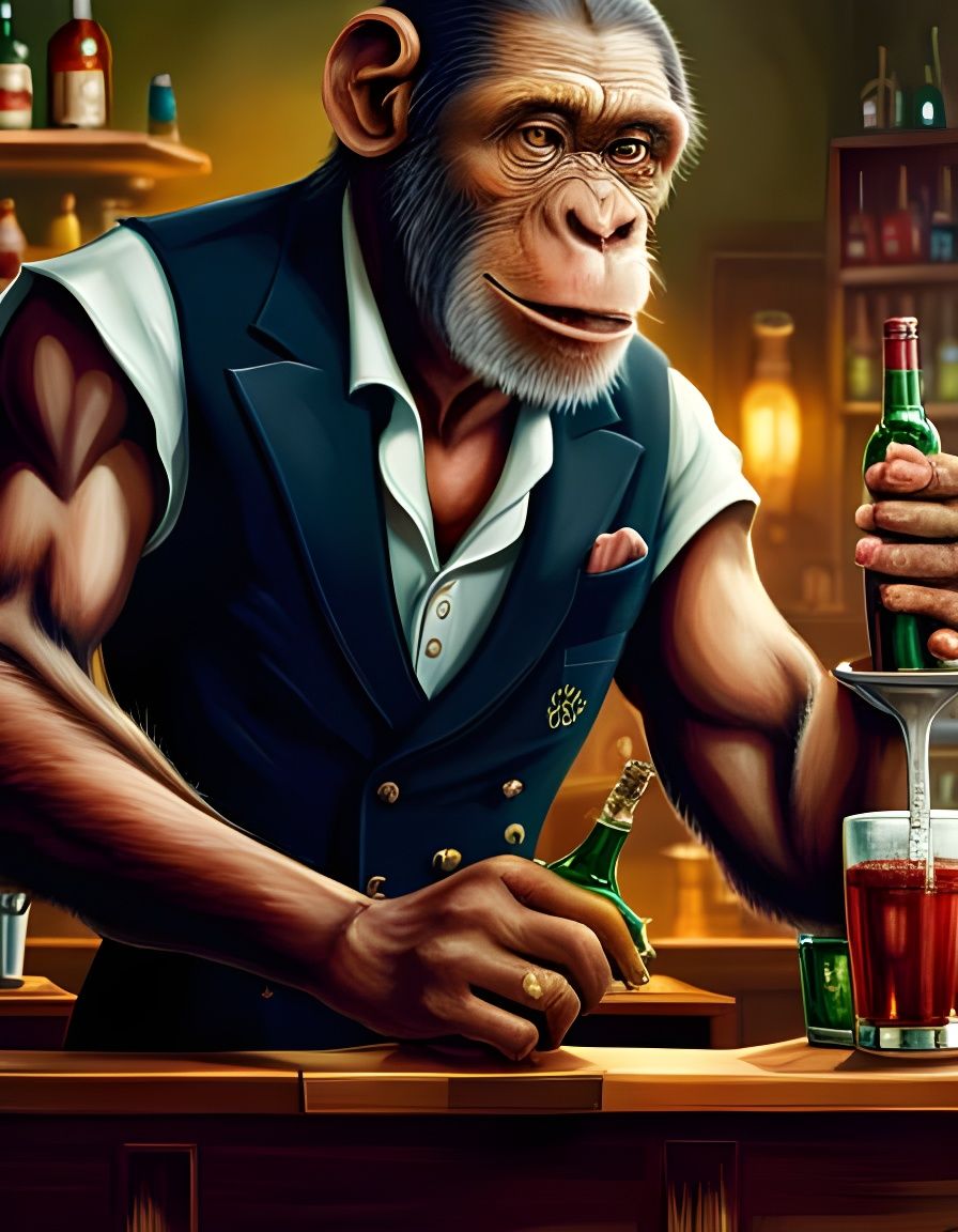 If you drink this it’ll put hair on your chest. AI Generated Artwork