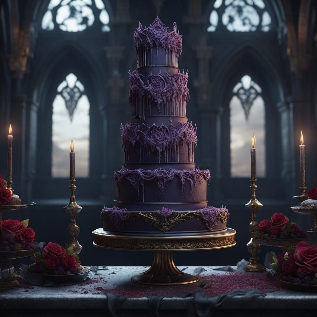 Goth Wedding Cake