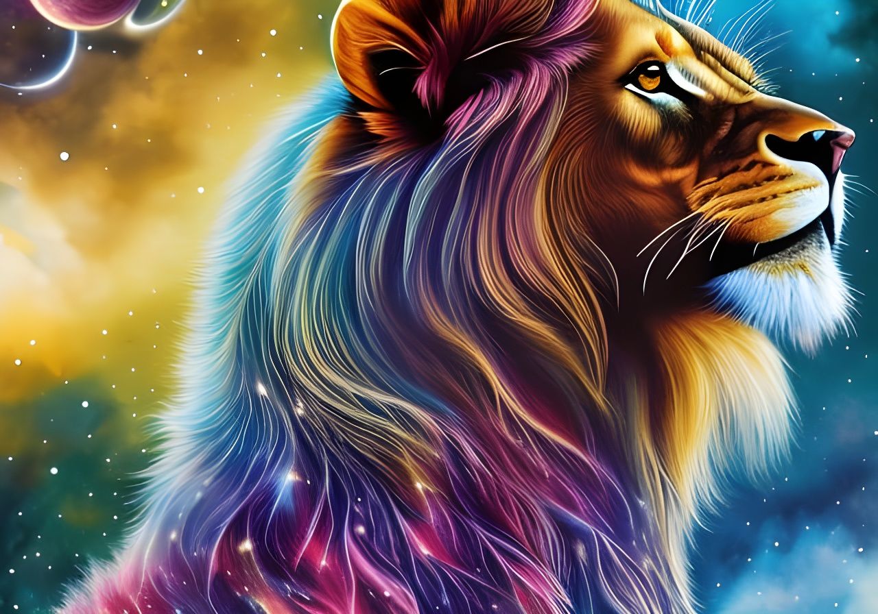 Celestial Lion - Ai Generated Artwork - Nightcafe Creator