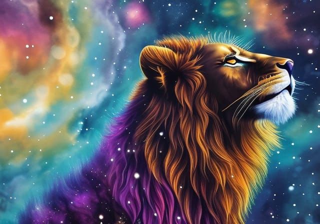 celestial lion - AI Generated Artwork - NightCafe Creator