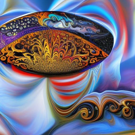 ABS Fractal, Surrealist, Abstract, Calligraphy, Psychedelic,...