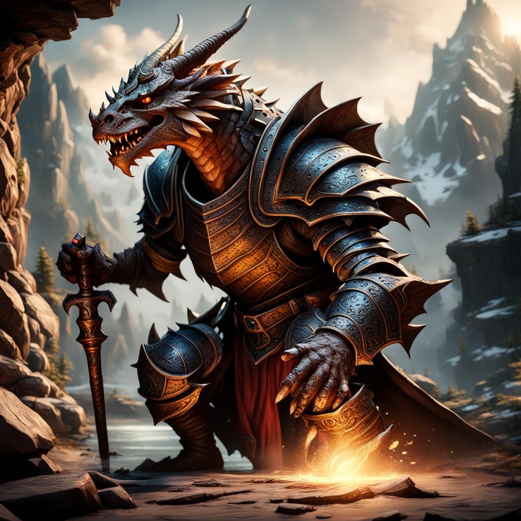 Dragonborn dungeons and dragons character - AI Generated Artwork ...