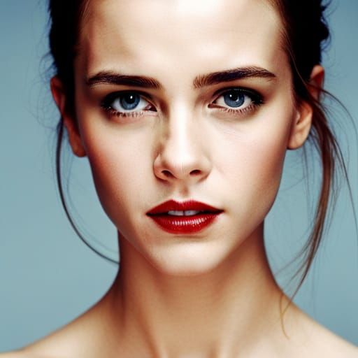 Emma watson wearing blindfold