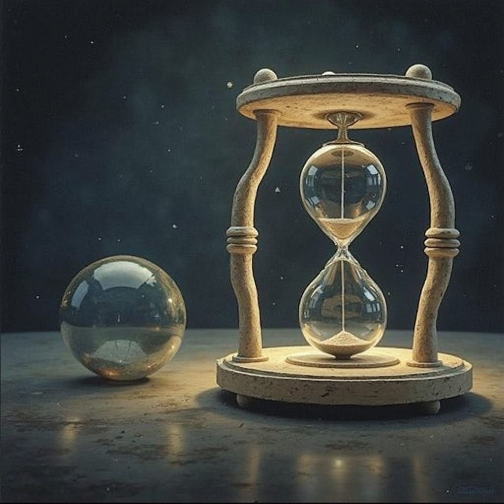Surreal Time Portal Hourglass