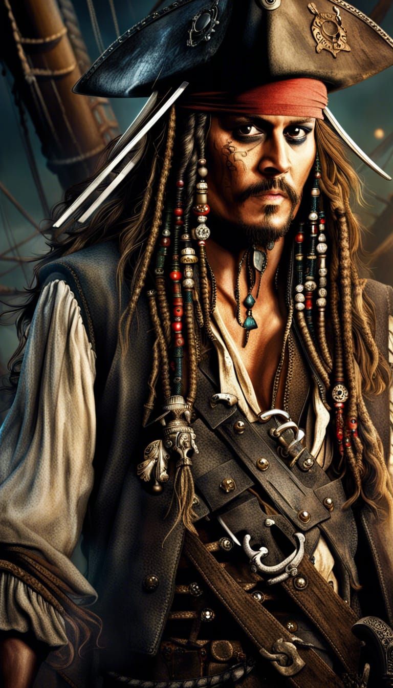 Captain Jack Sparrow - AI Generated Artwork - NightCafe Creator