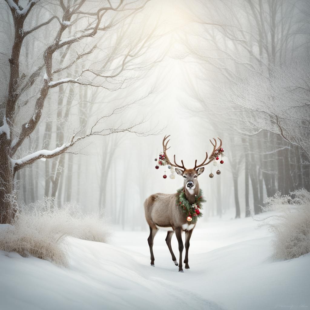 Reindeer - AI Generated Artwork - NightCafe Creator