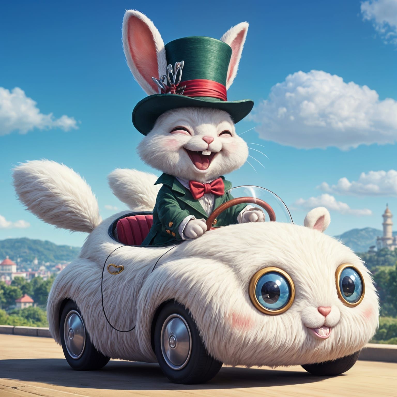 cgi laughing rabbit   by @Amjad