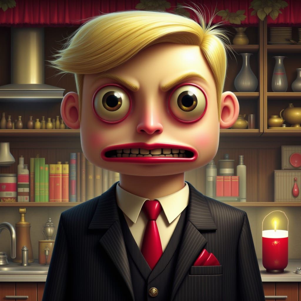 <lora:Naivepunk V2:1.0> Funny off-the-wall scene