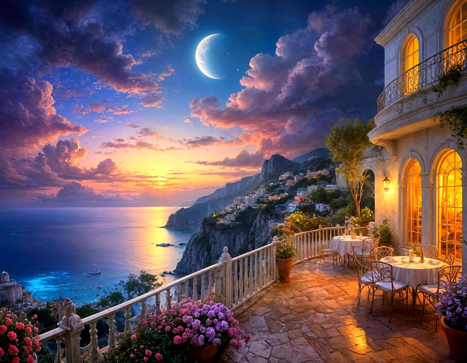 Terrace view in Capri  by @JackKerouac