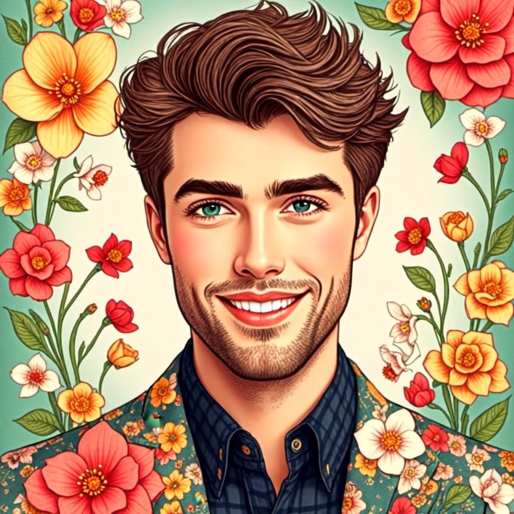 Male portrait <lora:Whimsical portraits:1.0>