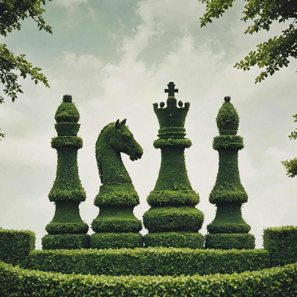 chess piece hedges