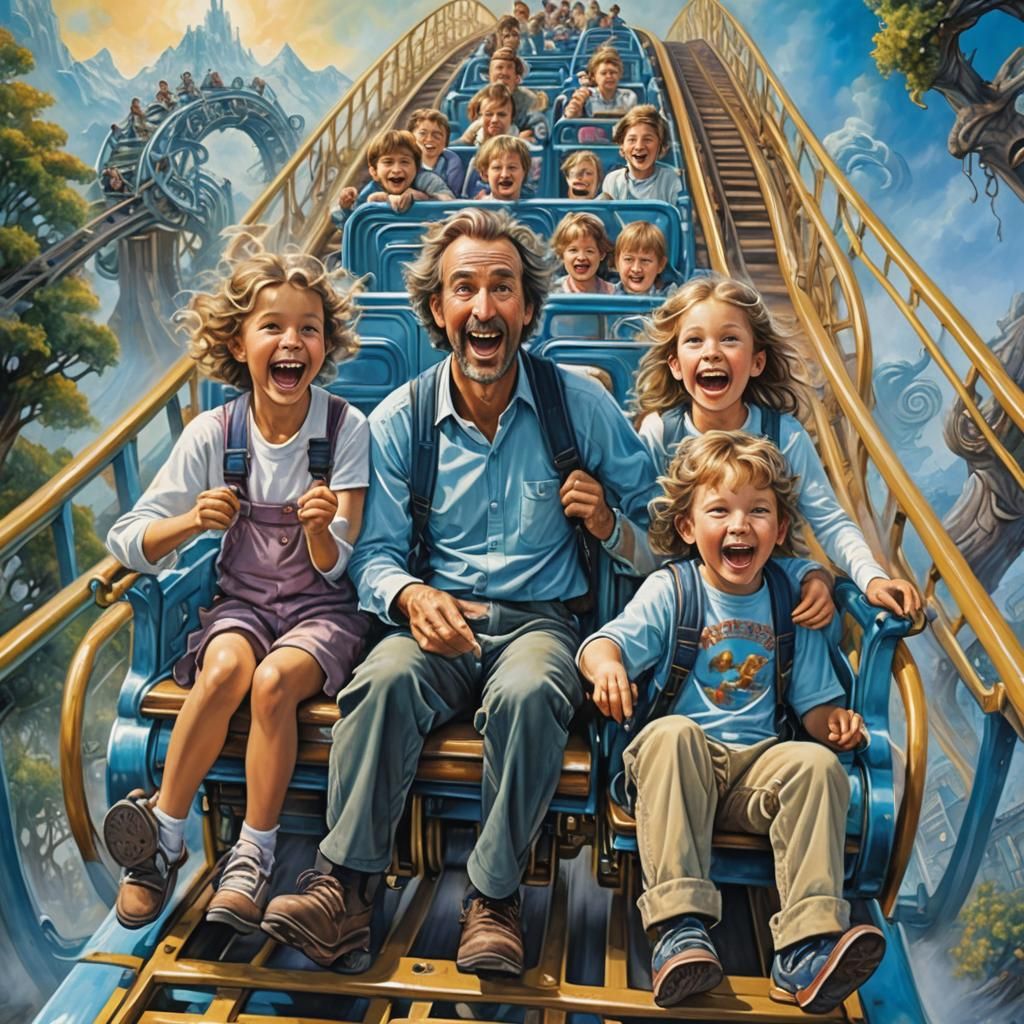 Excited faces,