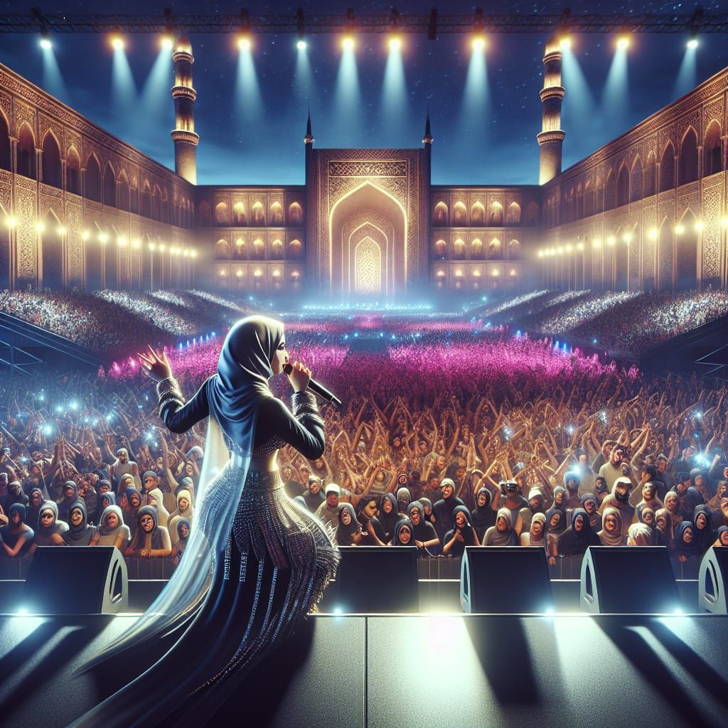 Middle-Eastern Rapper Rocks Massive Crowd