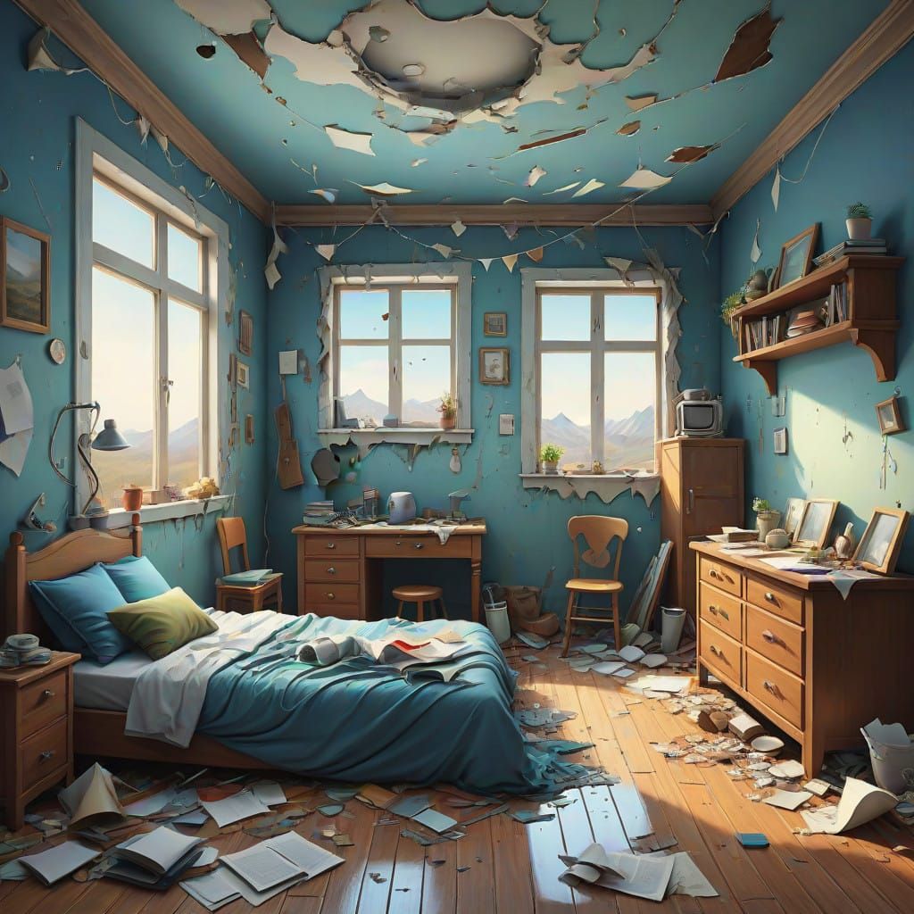 Messy House  by @Carienscreations