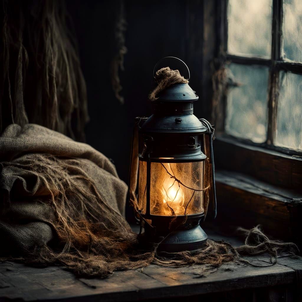 Weathered Lamp  by @Rachel Rhoads