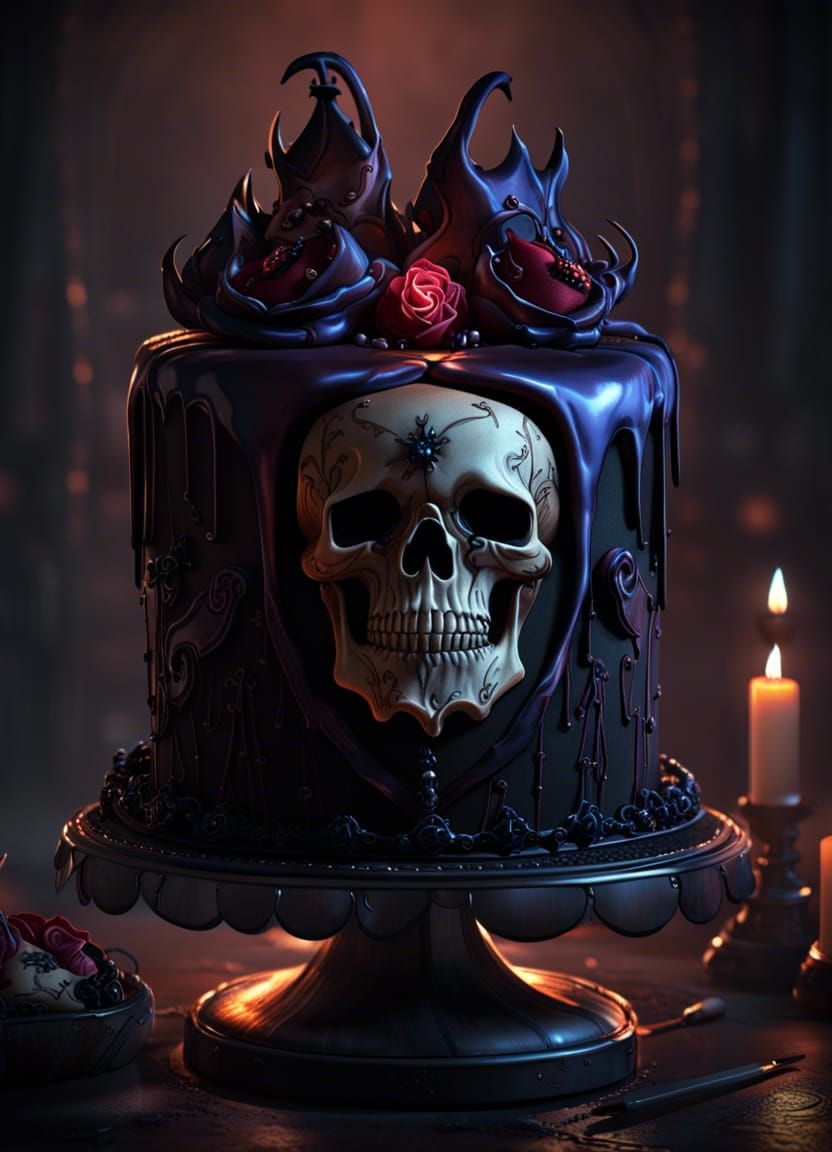 Gothic Cake  by @Jesus Gerardo Gonzalez Ruiz