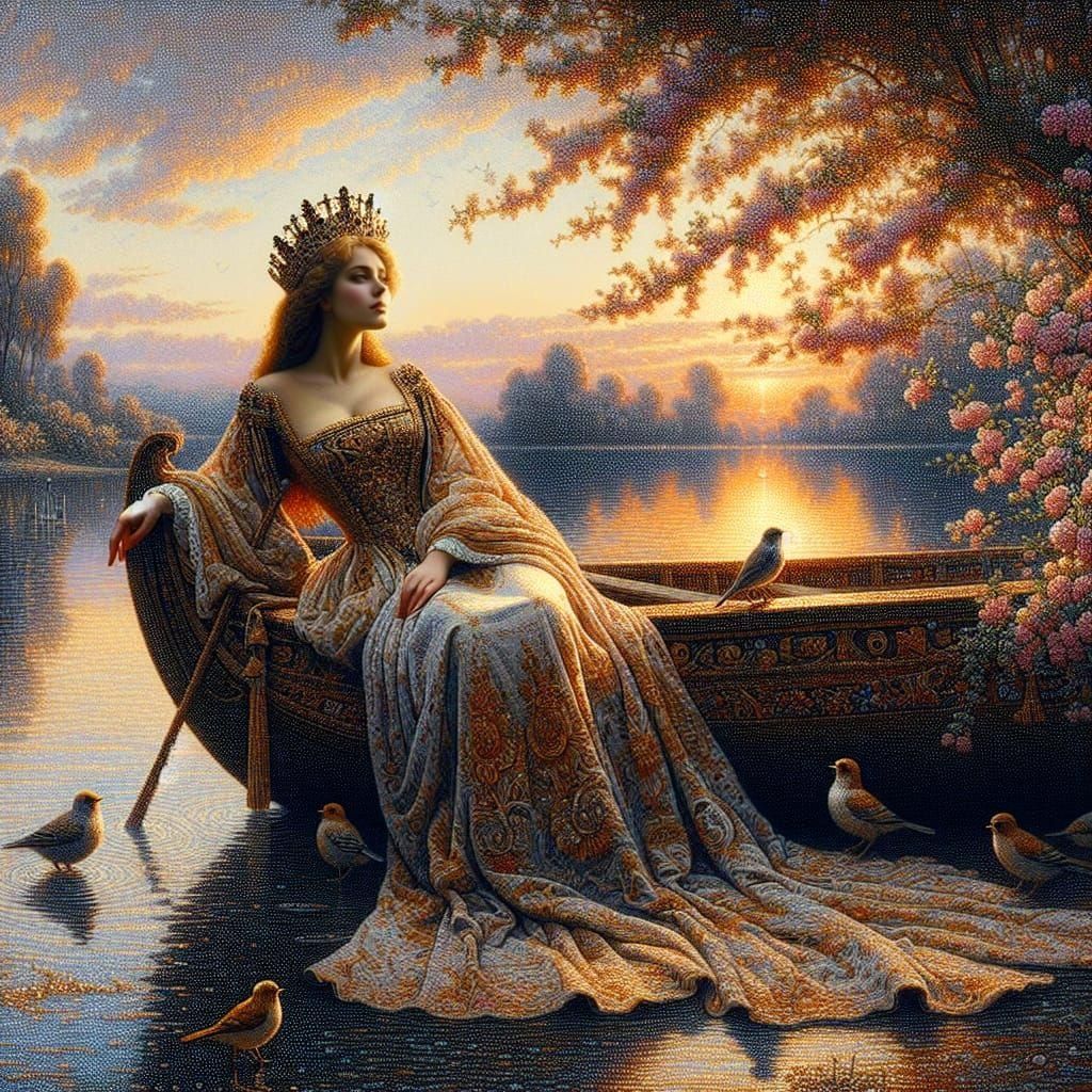 Sunset on the lake