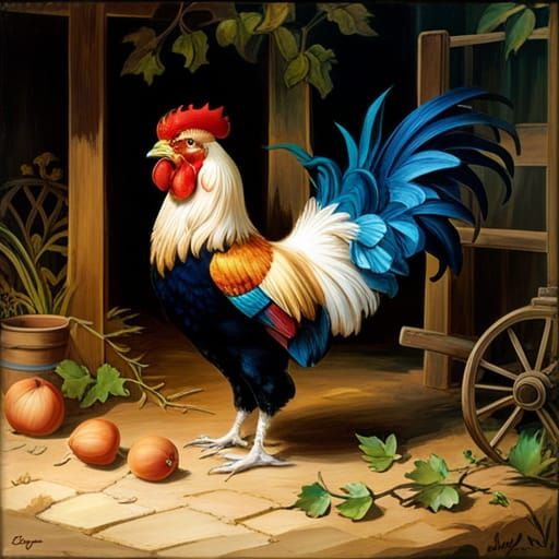 A Fine Farmyard Rooster  by @Fabiana