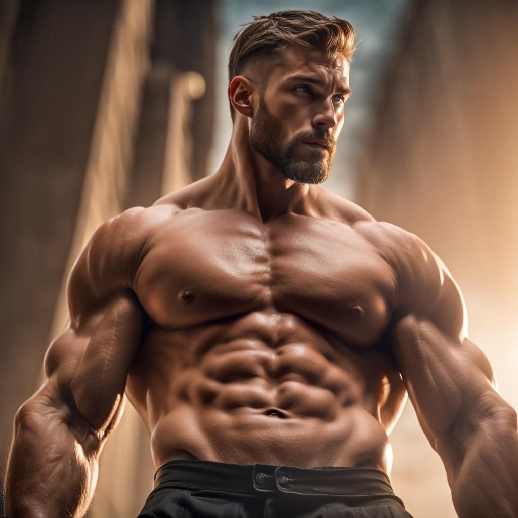 Muscle God Portrait in High Definition