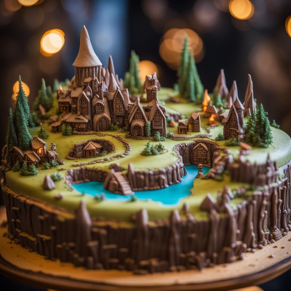 Middle Earth on a Cake