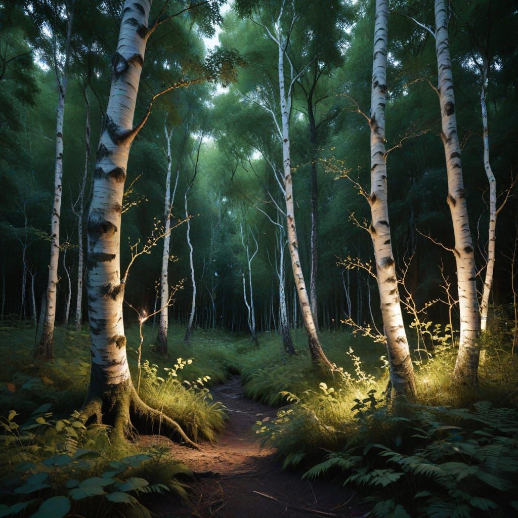 summer day in a  luminous forest  by @Mapont