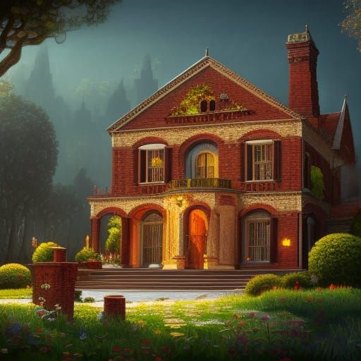 bloxburg mansion - AI Generated Artwork - NightCafe Creator