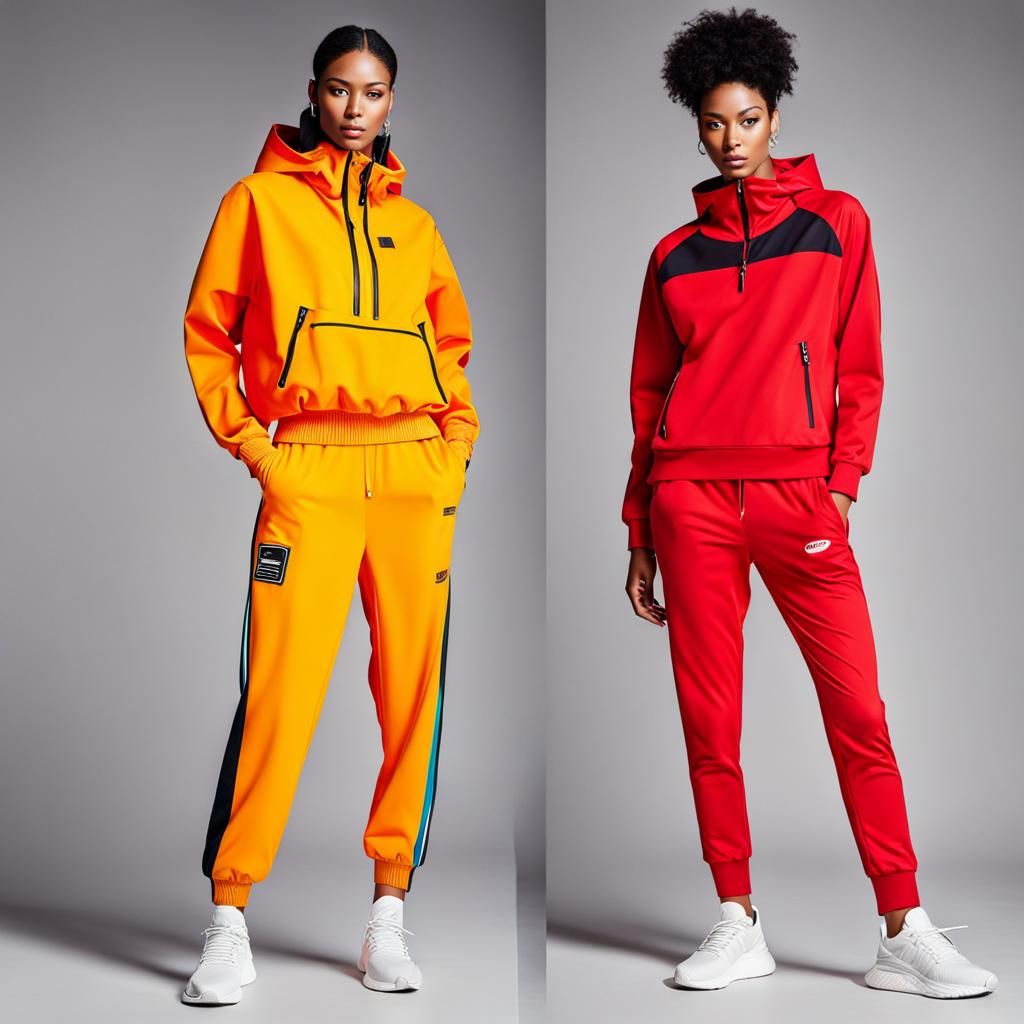 Bold Colored Sportswear. AI Generated Artwork NightCafe Creator