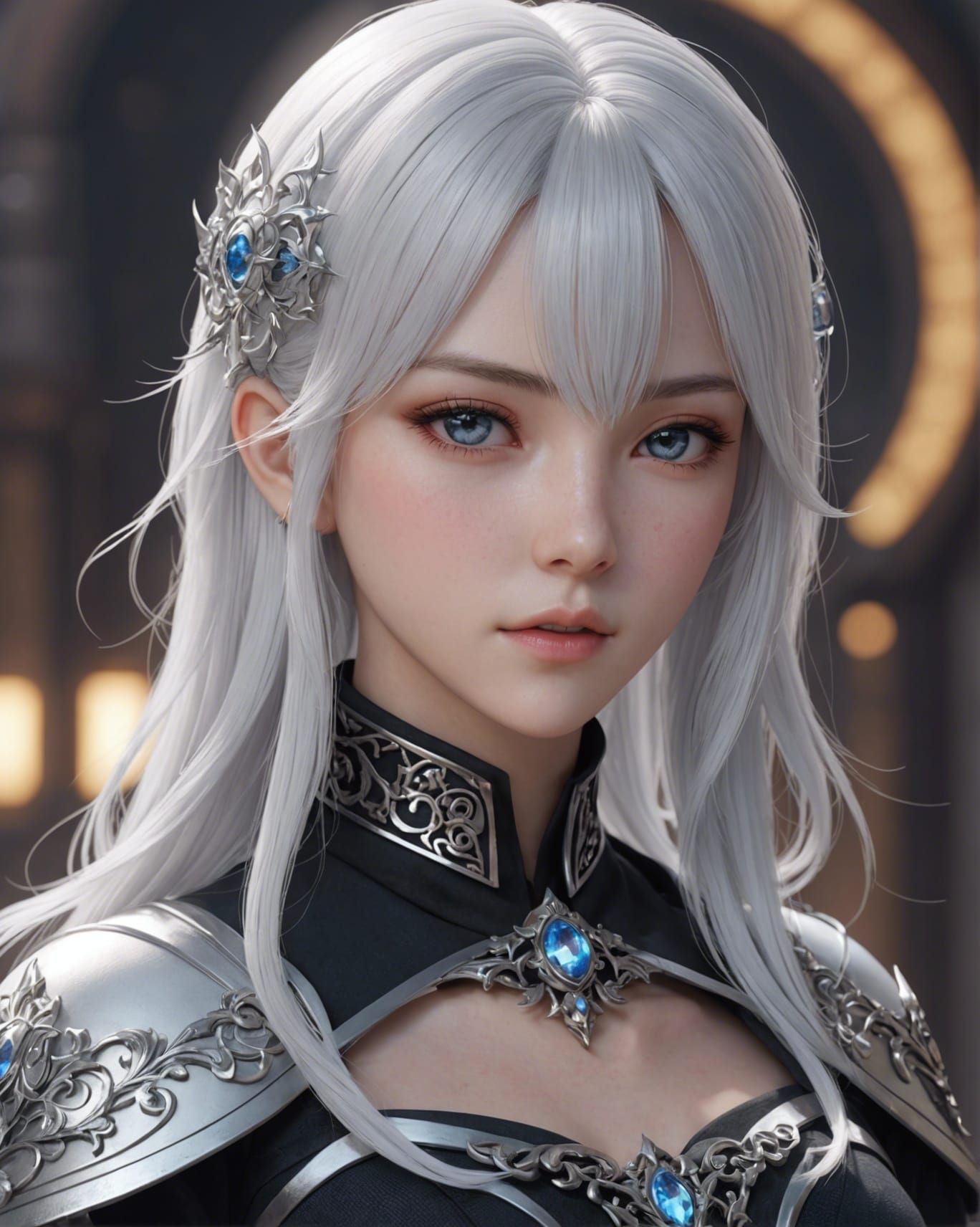 White Hair girl