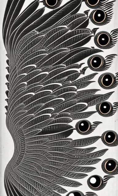 whirling wings embedded with eyes.